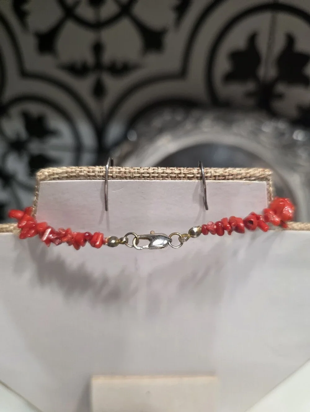Navajo AAA Grade Mediterreania Branch Coral Necklace & Earring Set 26